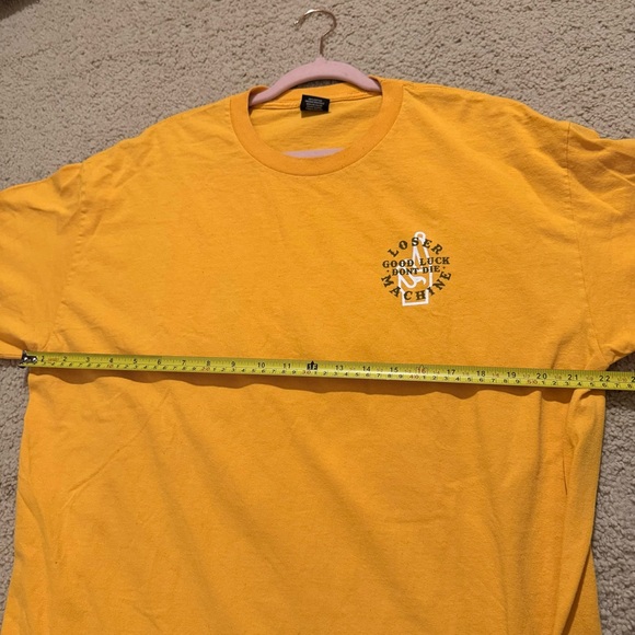 Loser Machine Company - Good Luck Don’t Die Graphic Yellow Tee - Picture 5 of 6